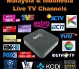 MALAYSIA + INDONESIA TV CHANNELS & ON DEMAND MOVIES