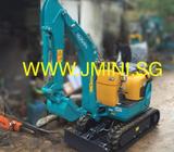 1 Ton Kubota U10-3 Super Micro Mini Excavator with Rubber Track and Hydraulic Breaker in Singapore