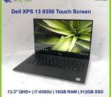 Dell XPS 13 9350 Touch Screen (i7-6560U/16GB/512GB SSD) Preowned [Refurbished]