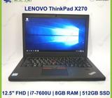 LENOVO ThinkPad X270 (i7-7/8GB/512GB) Premium Preowned [Refurbished]