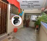 Wi-Fi security camera installation