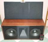 VINTAGE HI END MONSTER SIZE KLIPSCH KT-LCR CHERRY CENTRE SPEAKER MADE IN USA