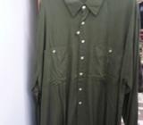 GUY LAROCHE Olive Moss Green Shirt FOR MATURED MEN Big Sized Size 2XL 3XL