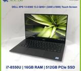 DELL XPS 13-9360 (I7-8/16GB/512GB)Premium Preowned [Refurbished]