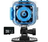 Ourlife Kids Waterproof Camera with Video Recorder Includes 8GB Memory Card (Blue)