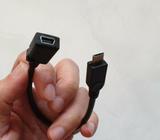 Mini female USB to micro male USB adaptor