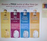 Promotion VIP Membership $40-FREE 1 LITRE ALOE VERA GEL(WORTH $46.29) 15% discount for all products