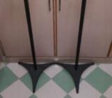 DESIGNER ADJUSTABLE METAL SPEAKER STANDS FOR SURROUND BOOKSHELF SPEAKERS