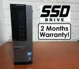 [Speedy 240G SSD Core I5 Gen3 CPU] Dell Optiplex 7010: No DVD Drive (Desktop)