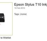 EPSON STYLUS T10 PRINTER