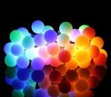 ProGreen LED Globe String Lights Battery Operated, 14.8fts/4.5m 40 LEDs RGB Ball Globe Fairy Lights
