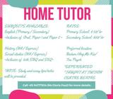 Experienced Home Tutor