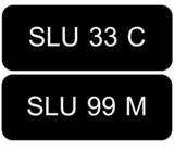 A pair of Car Number Plate for Sale: 33 and 99