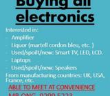 Buying your used & spoilt 4K Led Tv , speaker , amplifier , CD player , sound bar , Laptop , etc