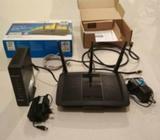 D-link modem & Linksys router