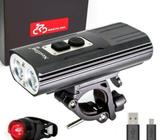 Bike Lights LED 1800 Lumen Headlight 5 Light Modes Waterproof Flashlight USB Rechargeable