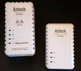 1 set Aztech Homeplug AV Wireless Extender 200 Mbps