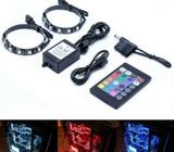 LED Strip Light For Computer with Powerful Magnet, Multi Function Remote Control, Color Changing
