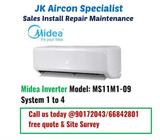 Midea Inverter best offer system 1 to 4, call us today @90172043 free quote!