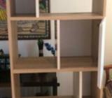 Wooden Cabinet / book shelf / display unit - 75(H), 27(W), and 14(D). Price - S$38