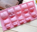 HELLO KITTY silicone chocolate mold baking mould jelly pudding handmade soap mould