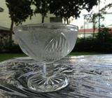 Frosted Glass Dessert Bowl