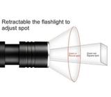 Supfire UV Flashlight Black Light Mini Ultraviolet Water-Resistant 365nm Zoomable Torch With AA Batt
