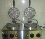 Double Iron cast waffles machine