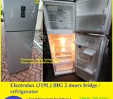 Electrolux (319L) BIG 2 doors fridge / refrigerator ($250 + Free Delivery & 2mths warranty)