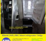 Hitachi (365L) BIG 3doors refrigerator / fridge ($285 + Free Delivery and 2mth warranty)