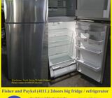 Fisher and Paykel (411L) 2doors big fridge / refrigerator ($350 + free delivery and 2mths warranty)