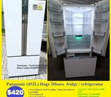 Panasonic (452L) Huge 3Doors  fridge / refrigerator ($420 + Free Delivery & 2mths warranty)