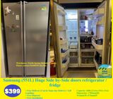 Samsung (551L) Huge Side by-Side doors refrigerator / fridge ($399 + Free Delivery & 2mths warranty)